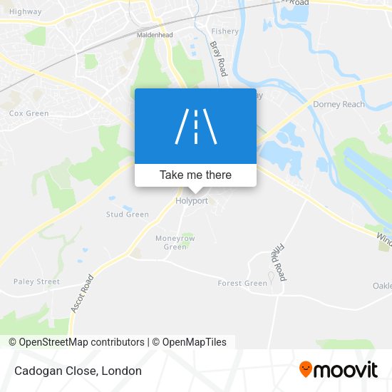 Cadogan Close map
