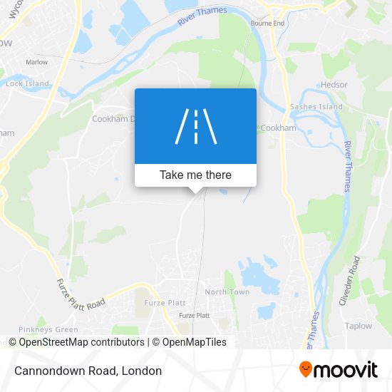 Cannondown Road map