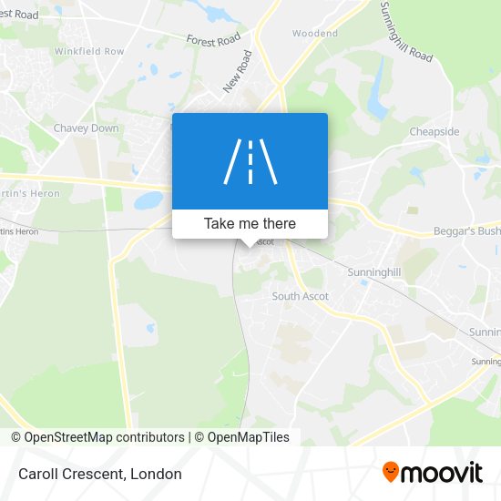 Caroll Crescent map
