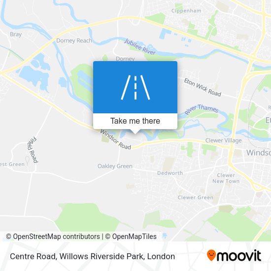 Centre Road, Willows Riverside Park map