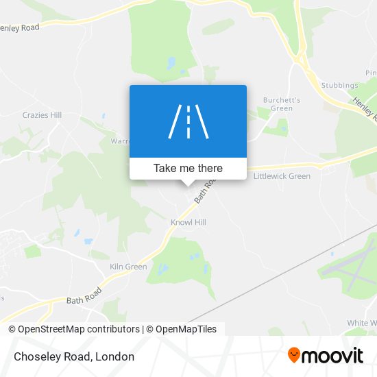 Choseley Road map