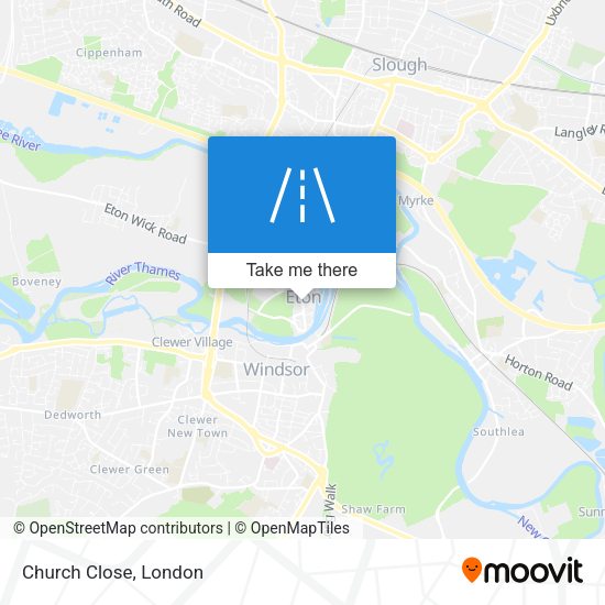 Church Close map