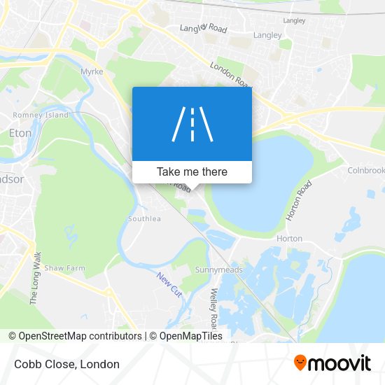 Cobb Close map