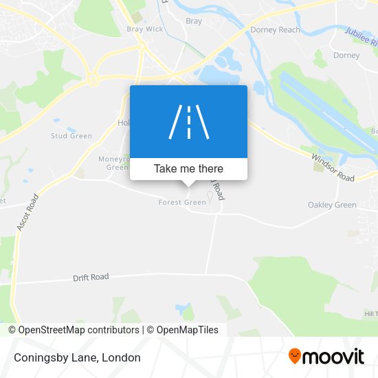 Coningsby Lane map