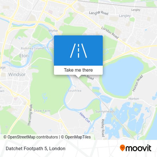Datchet Footpath 5 map