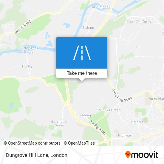 Dungrove Hill Lane map
