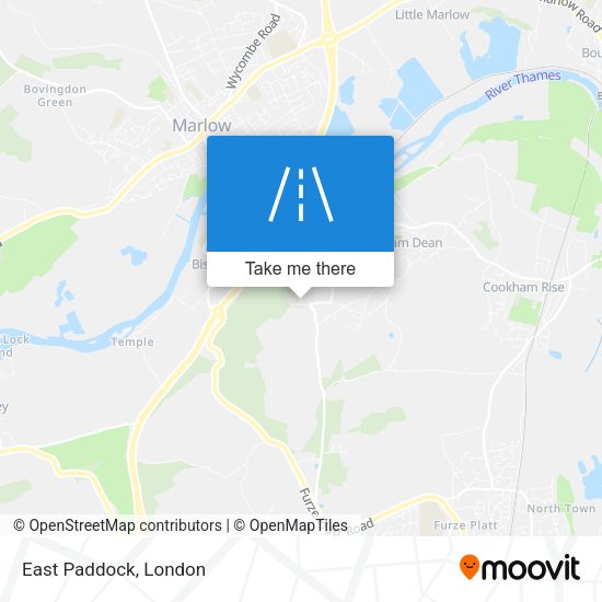 East Paddock map