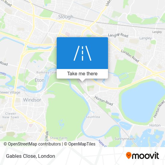 Gables Close map