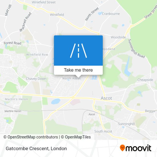 Gatcombe Crescent map