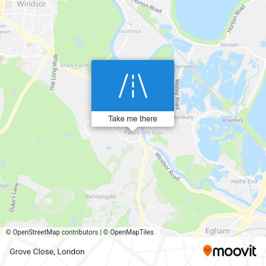 Grove Close map