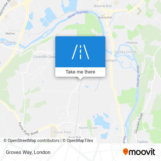 Groves Way map