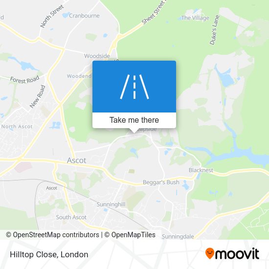 Hilltop Close map