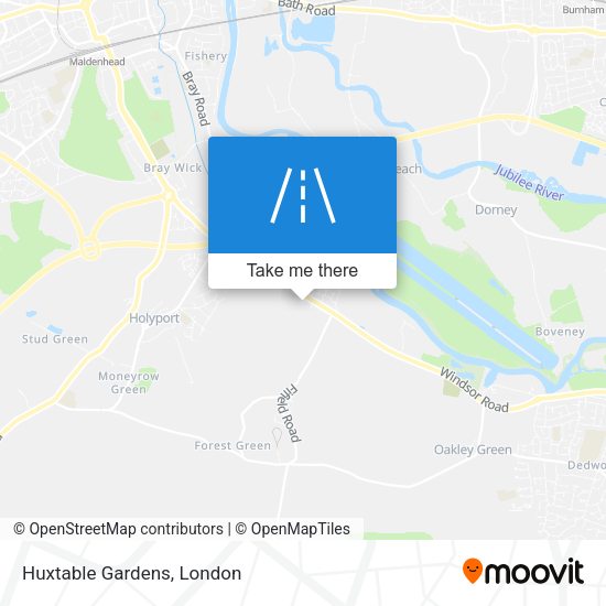 Huxtable Gardens map