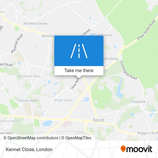 Kennel Close map