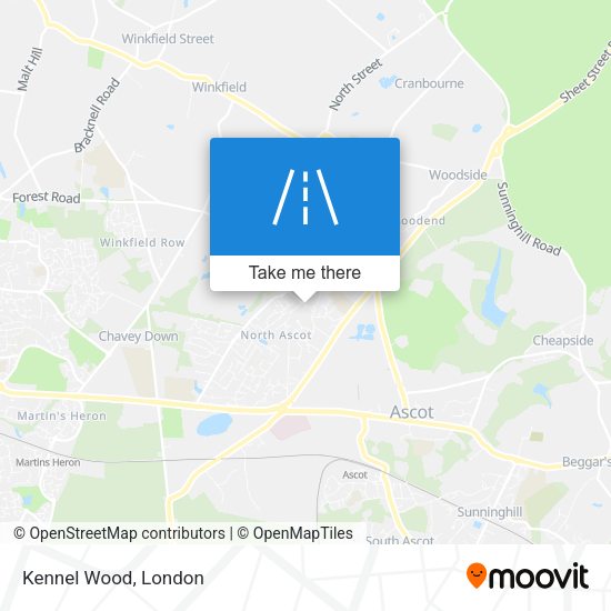 Kennel Wood map