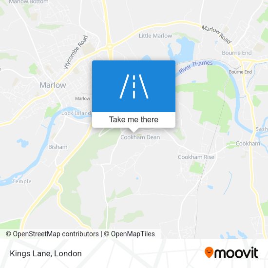 Kings Lane map