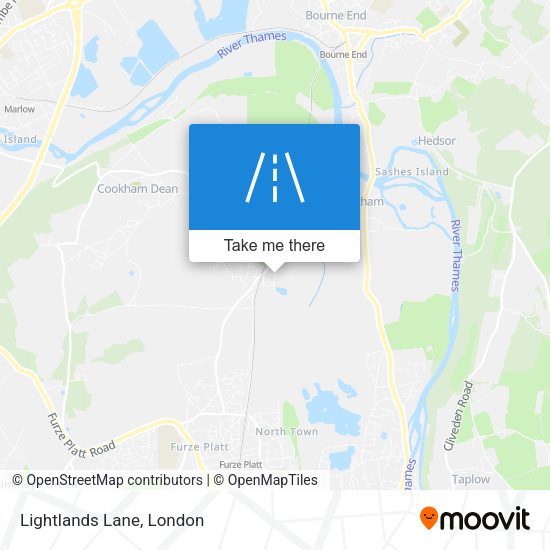 Lightlands Lane map