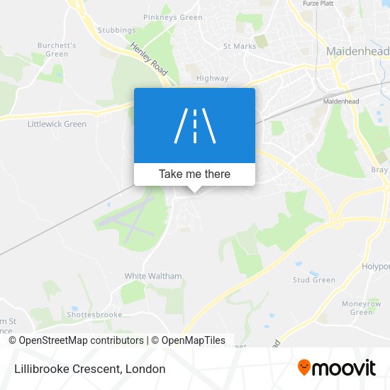 Lillibrooke Crescent map
