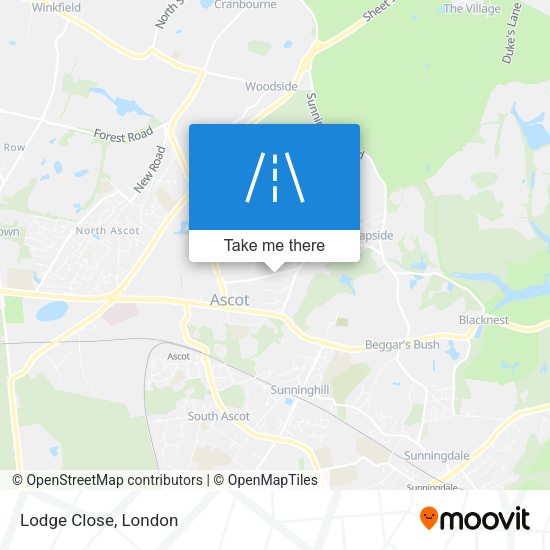 Lodge Close map