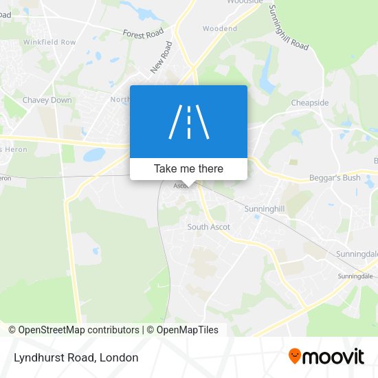 Lyndhurst Road map