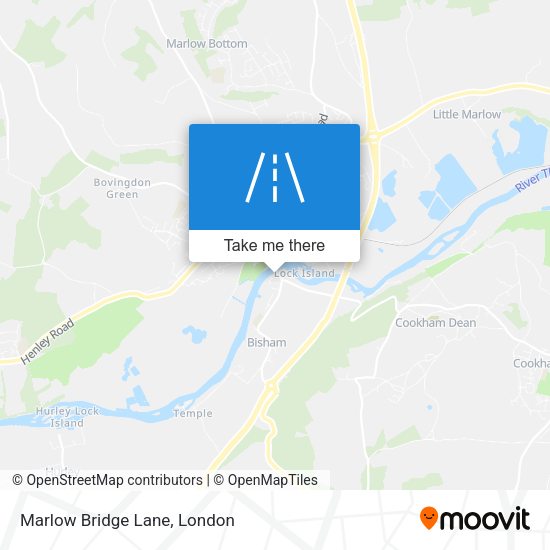 Marlow Bridge Lane map