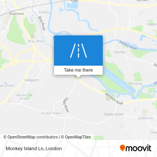 Monkey Island Ln map