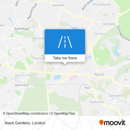 Nash Gardens map