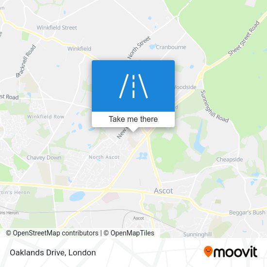 Oaklands Drive map