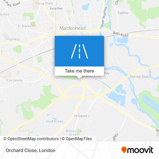 Orchard Close map