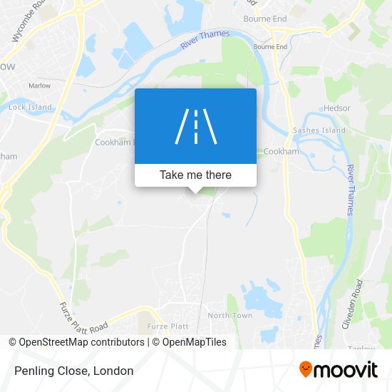Penling Close map