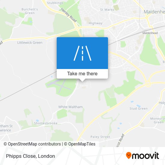 Phipps Close map