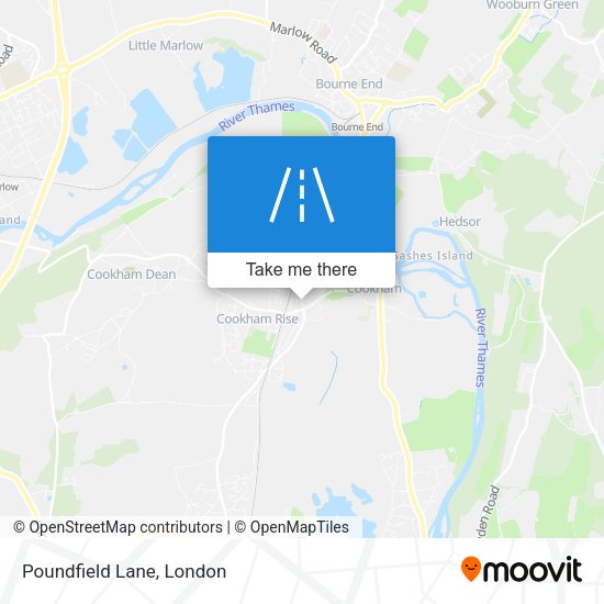 Poundfield Lane map