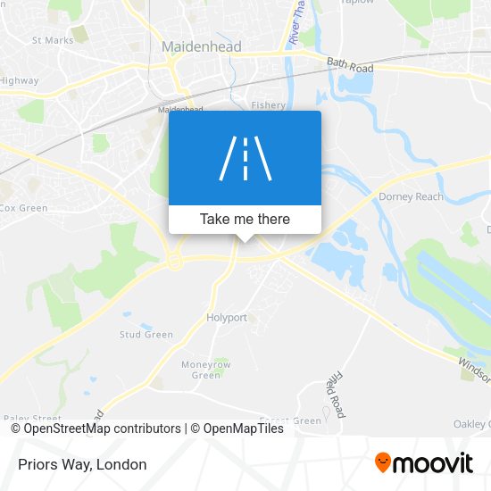 Priors Way map