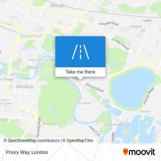 Priory Way map