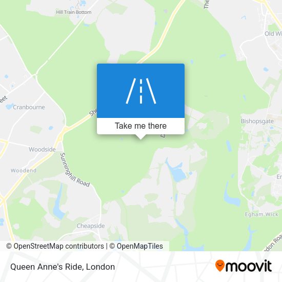 Queen Anne's Ride map
