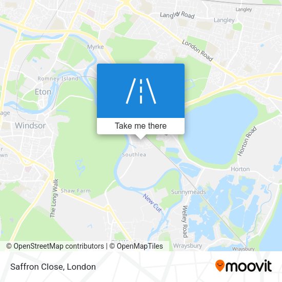 Saffron Close map