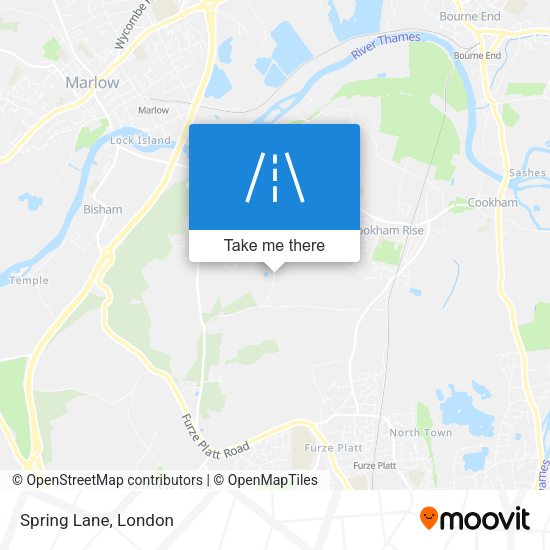 Spring Lane map
