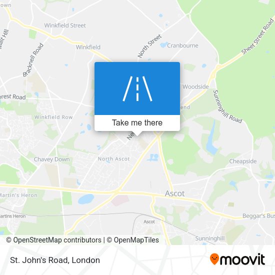St. John's Road map