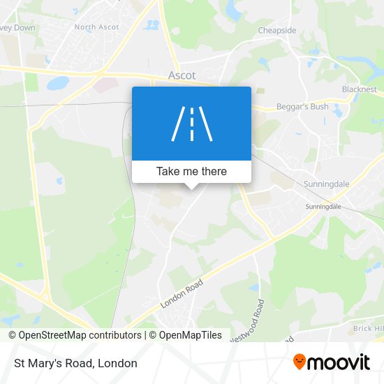 St Mary's Road map