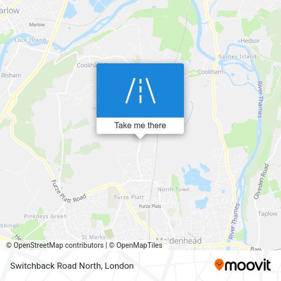 Switchback Road North map