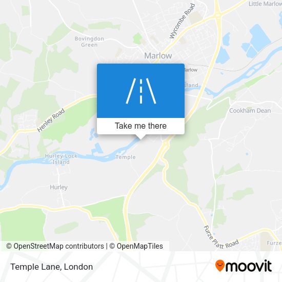 Temple Lane map
