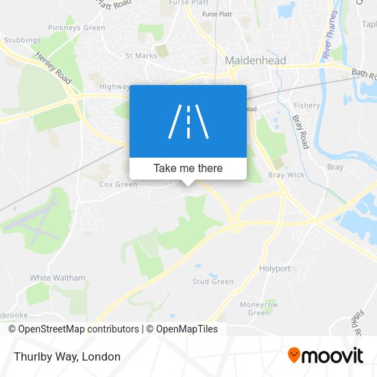 Thurlby Way map