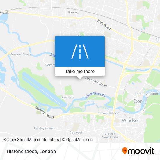 Tilstone Close map