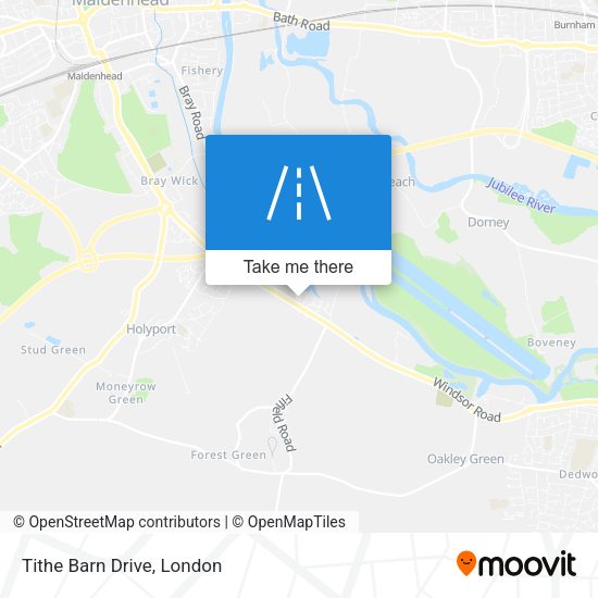 Tithe Barn Drive map