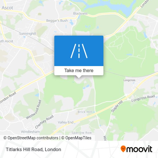 Titlarks Hill Road map