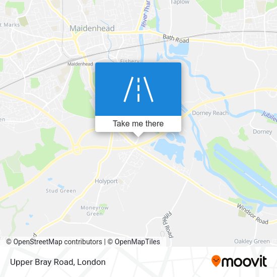 Upper Bray Road map