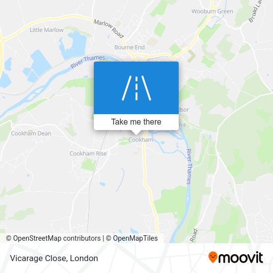 Vicarage Close map