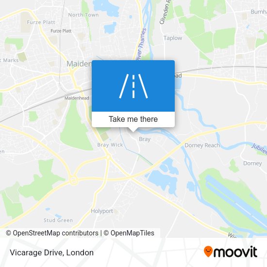 Vicarage Drive map