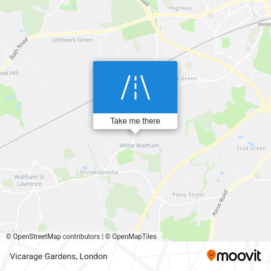 Vicarage Gardens map