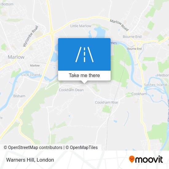 Warners Hill map